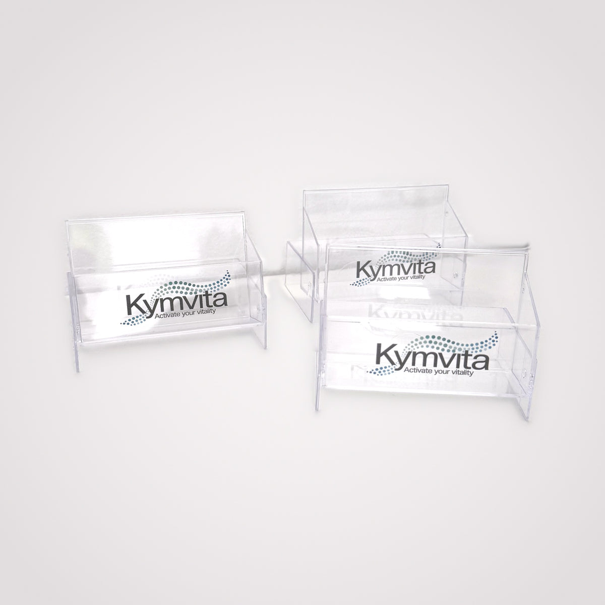 Kymvita Kartenbox & Aufsteller – 3er-Set für Praxispartner